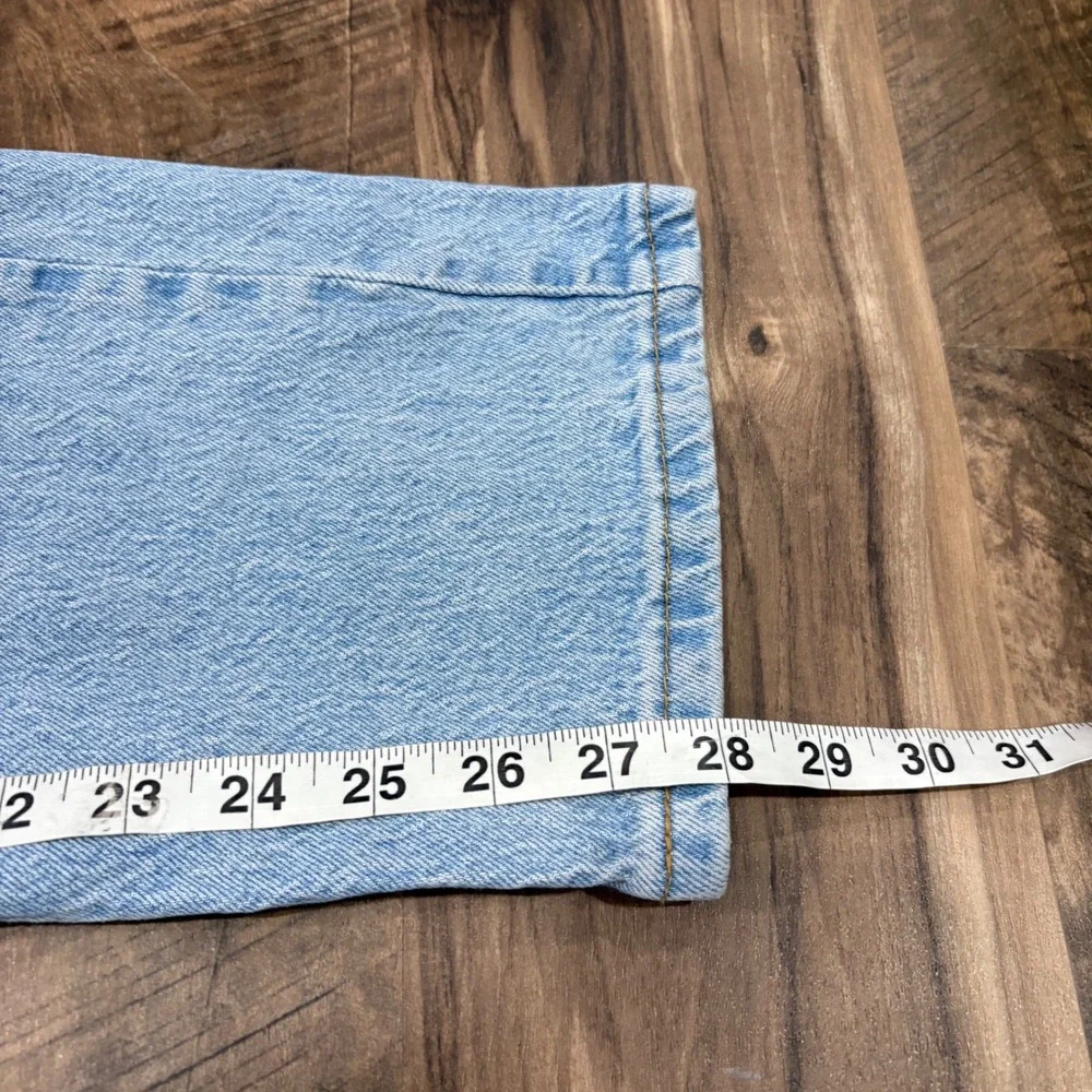 Vintage Y2K Levi's 505 Jeans Men 33x28 Light Wash Straight Leg Denim Pants